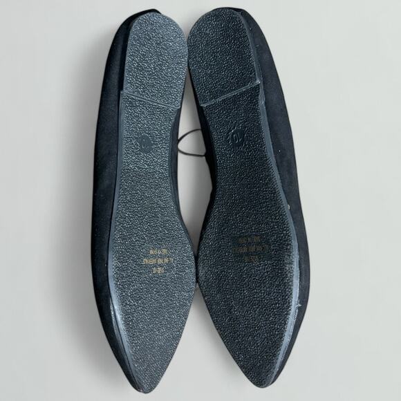 Bella Marie Angie Pointy Toe Slip On Classic Ballet Flats in Black - Picture 7 of 7